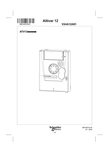 schneider施耐德instruction sheet Control Block - VX4A12A01